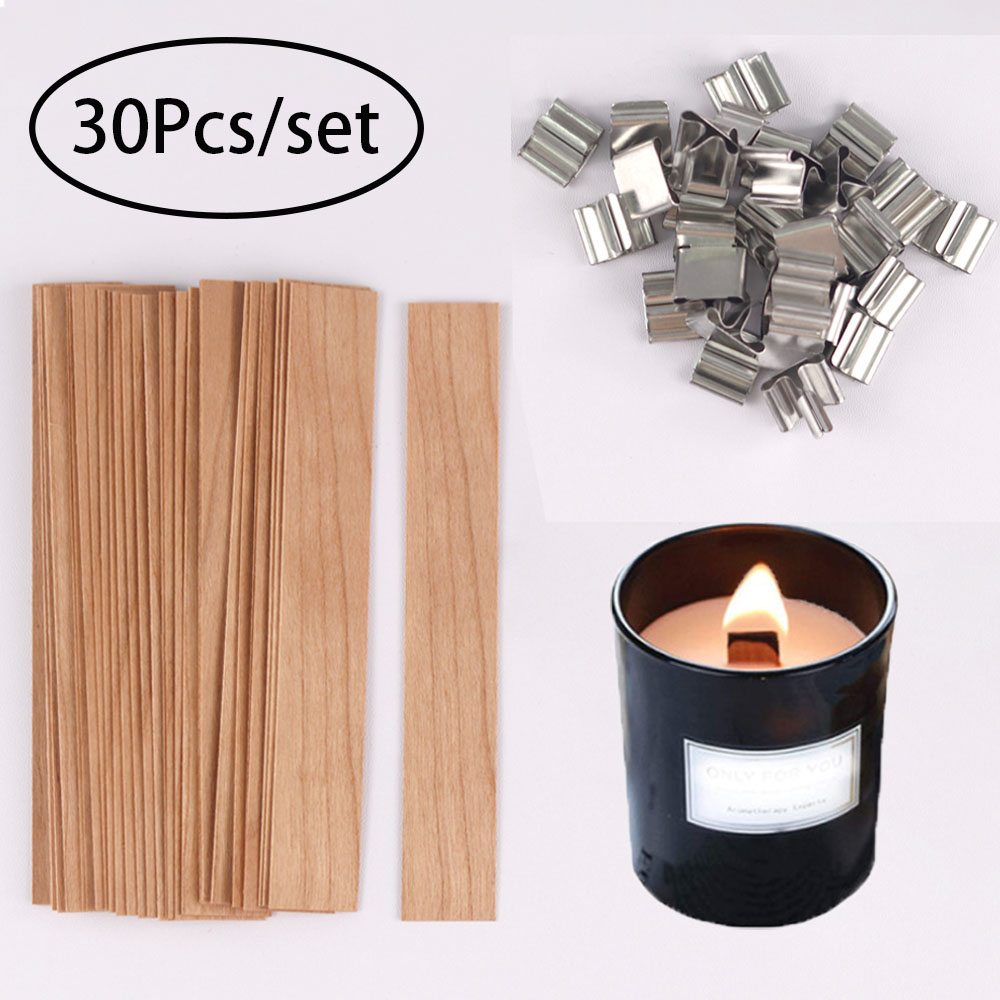 Candle Supplies Jars - 30pcs Wooden Candle Wicks Candle Making