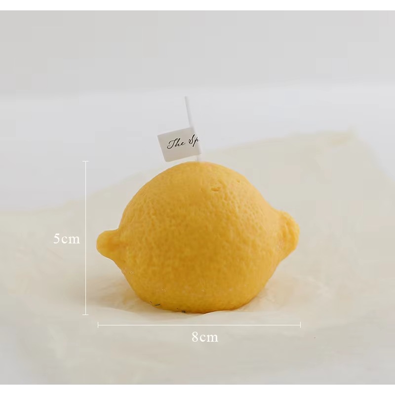 Candle For Supplies - Custom Home Decoration Lemon Candle Photo