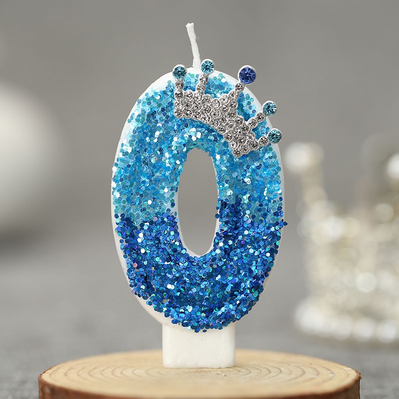 Creative Peacock Blue Crown Di - огляд і ціна Candle For Supplies