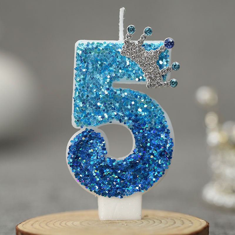 Creative Peacock Blue Crown Di - огляд і ціна Candle For Supplies