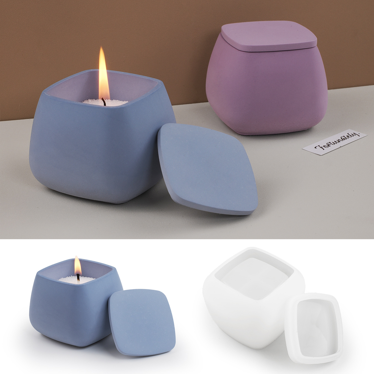 DIY Epoxy Cement Plaster Silic - огляд і ціна Candle Supplies Jars