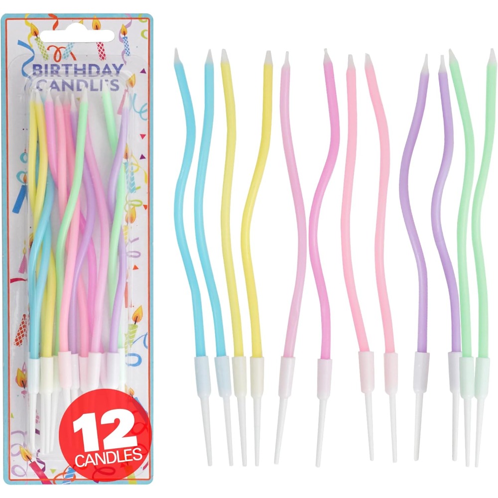 Rainbow Spiral Birthday Cake C - огляд і ціна Candle For Supplies