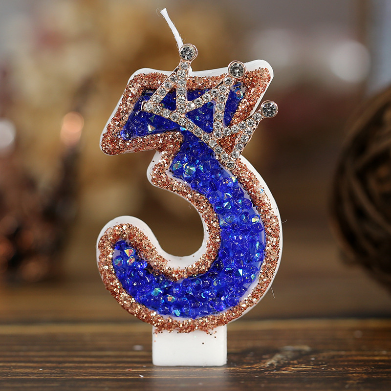 Blue Birthday Numbers Candles  - огляд і ціна Candle Supplies Luxury