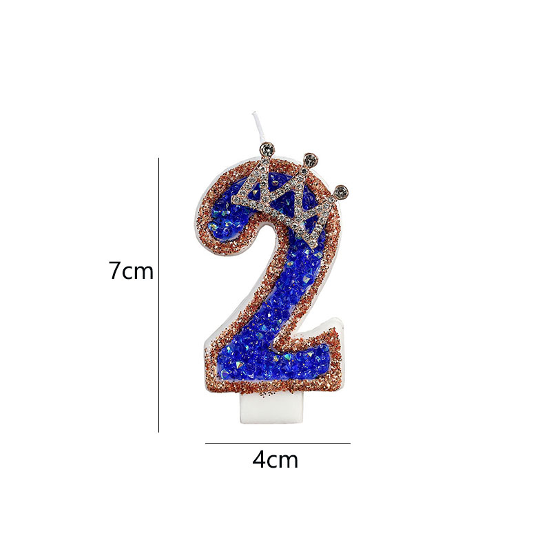 Blue Birthday Numbers Candles  - огляд і ціна Candle Supplies Luxury