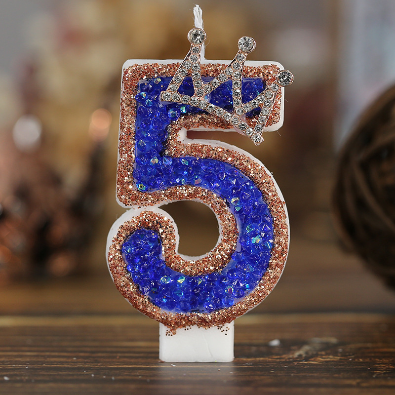 Blue Birthday Numbers Candles  - огляд і ціна Candle Supplies Luxury