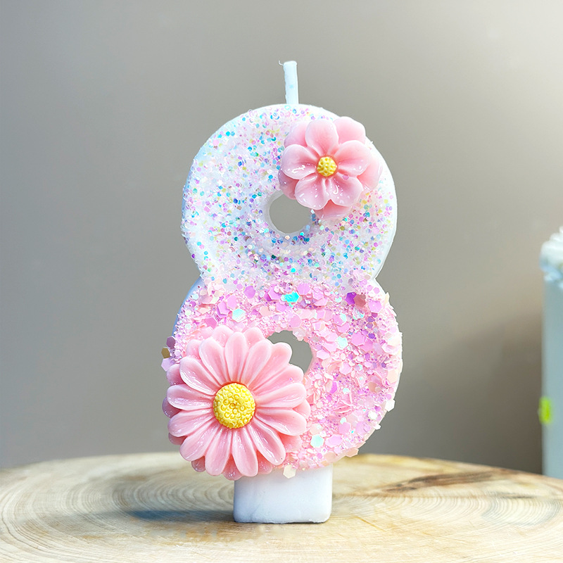 Creative pink flower birthday  - огляд і ціна Candle Supplies Amazon