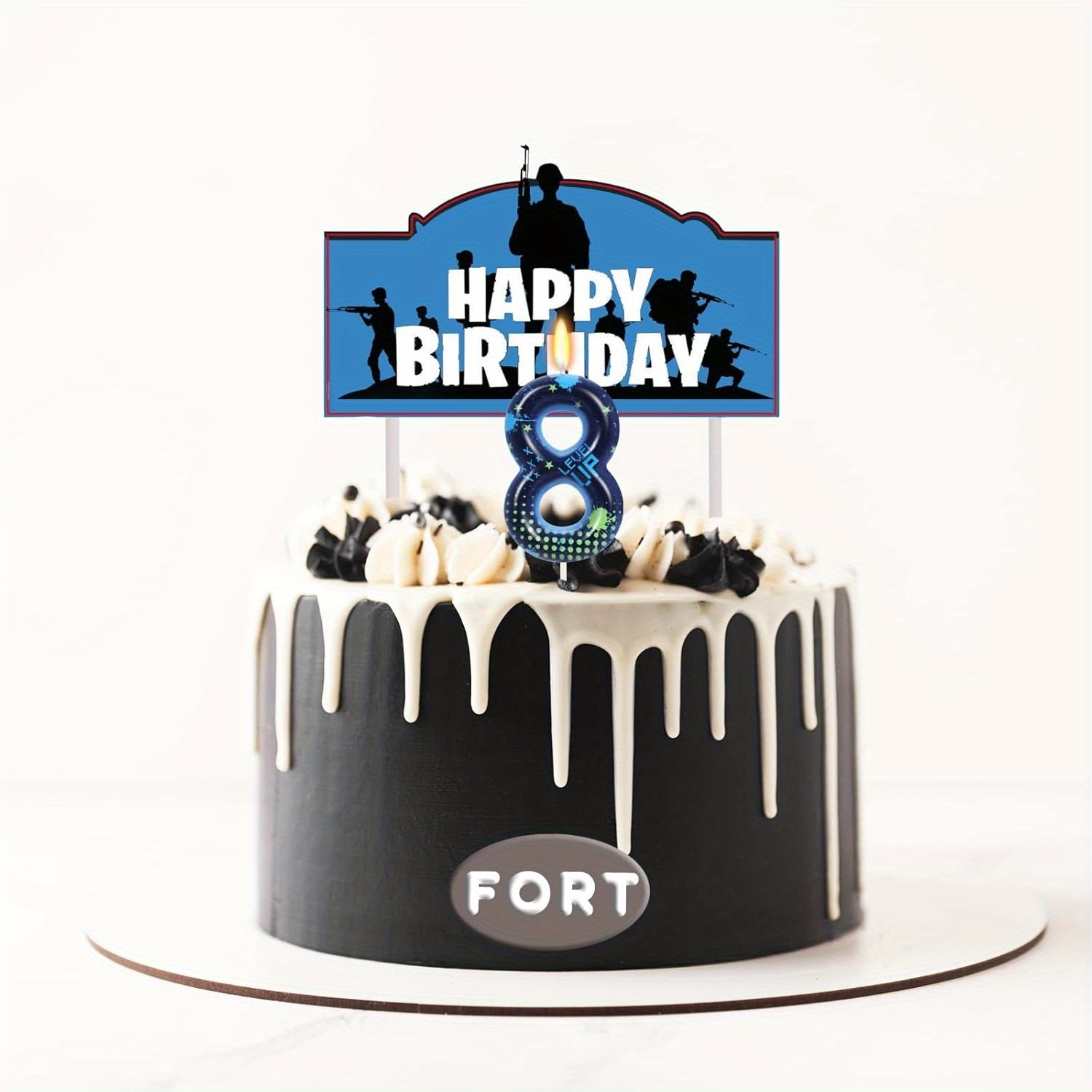 Blue Game Boy 0-9 Birthday Can - огляд і ціна Candle For Supplies