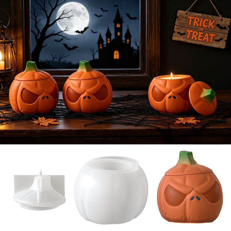 2Set of pumpkin storage jars w - огляд і ціна Candle Supplies Jars