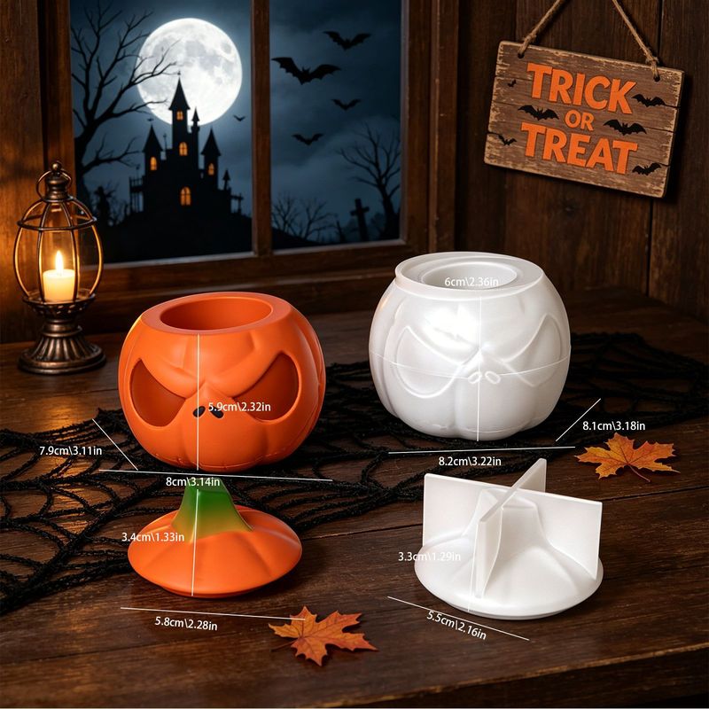 2Set of pumpkin storage jars w - огляд і ціна Candle Supplies Jars