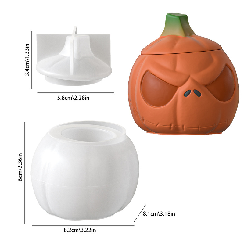 2Set of pumpkin storage jars w - огляд і ціна Candle Supplies Jars