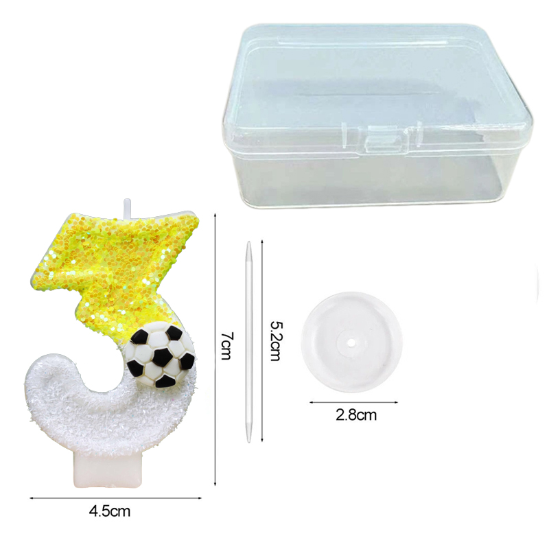 Yellow White Sequins Sports Fo - огляд і ціна Candle For Supplies