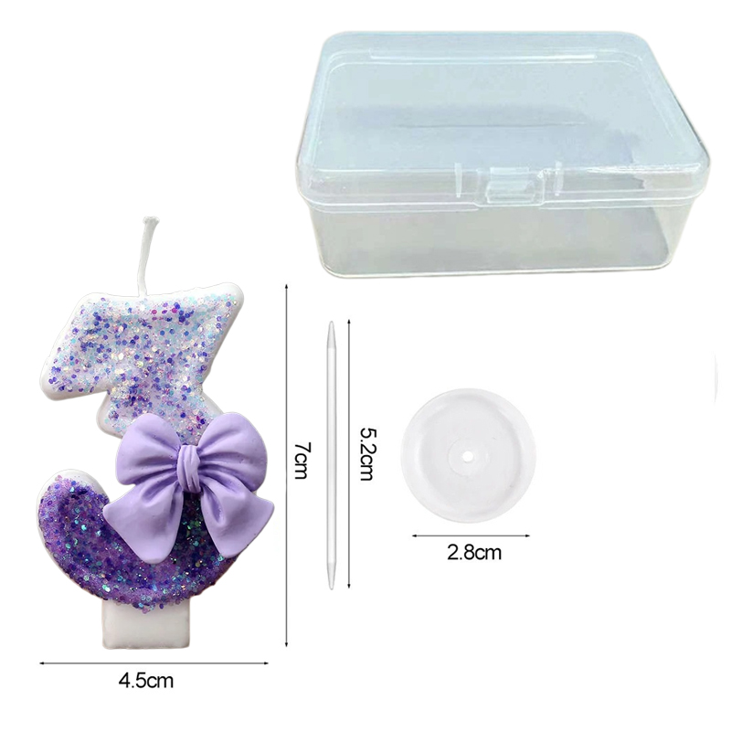 Creative Glitter Gradual Purpl - огляд і ціна Candle For Supplies