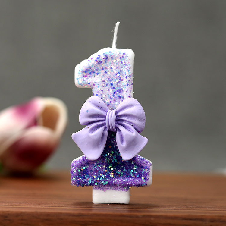 Creative Glitter Gradual Purpl - огляд і ціна Candle For Supplies