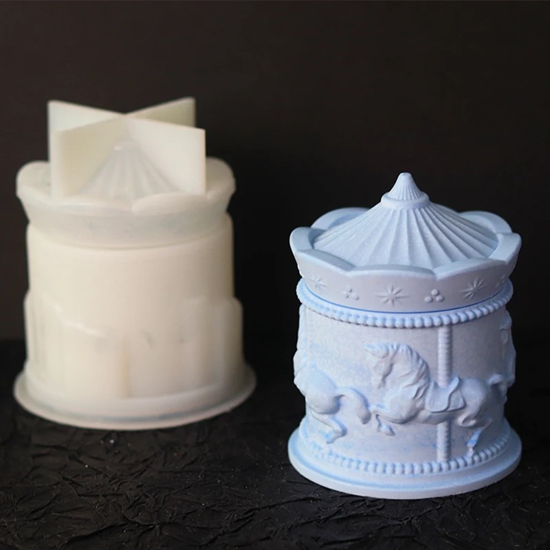 Funny Carousel Storage Box Sil - огляд і ціна Candle Supplies Jars