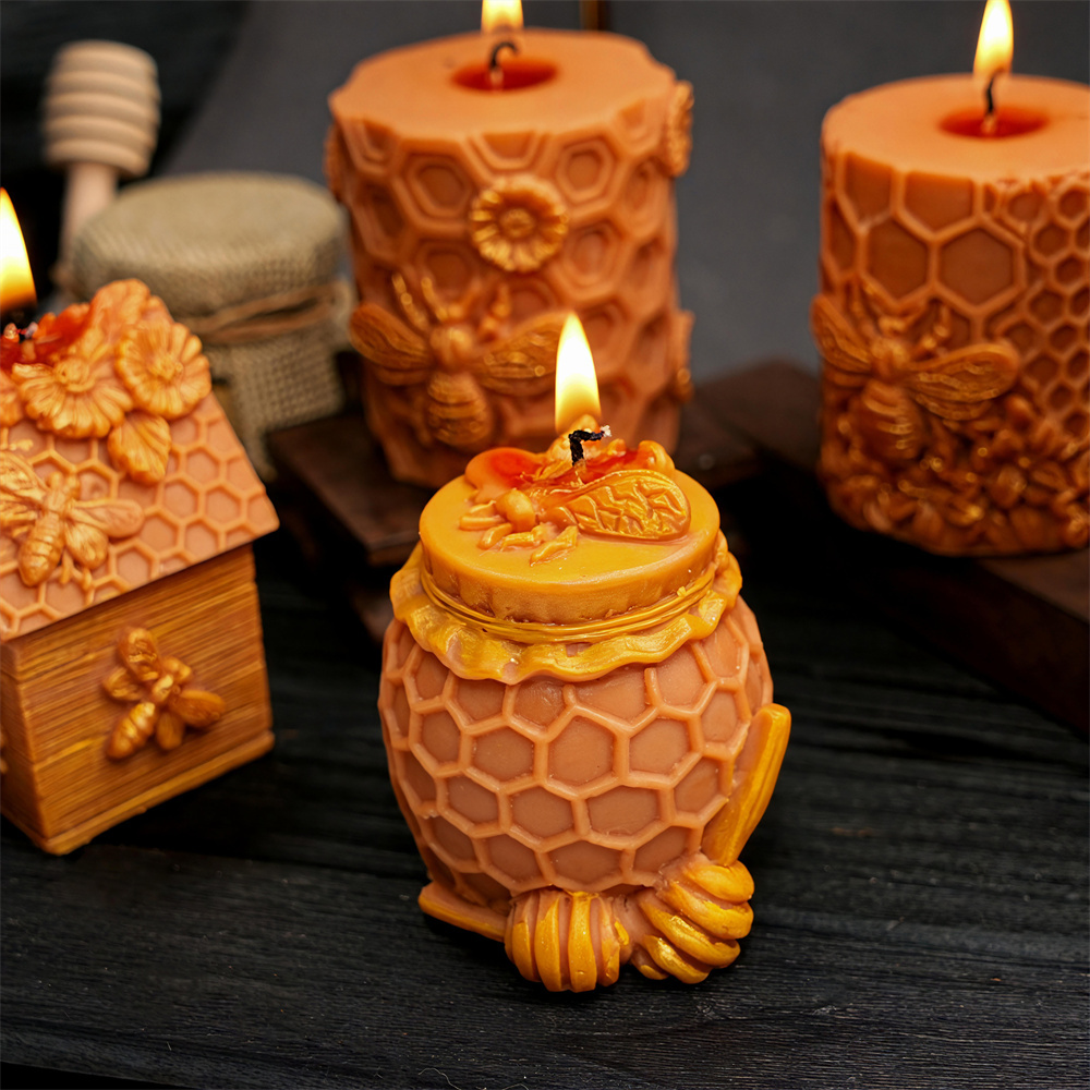 Honeycomb Pillar Candle Mold B - огляд і ціна Candle Supplies Jars