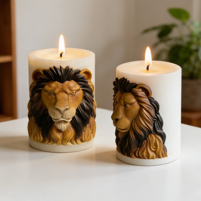 Animals Lion Candle Molds Sili - огляд і ціна Candle Supplies Luxury