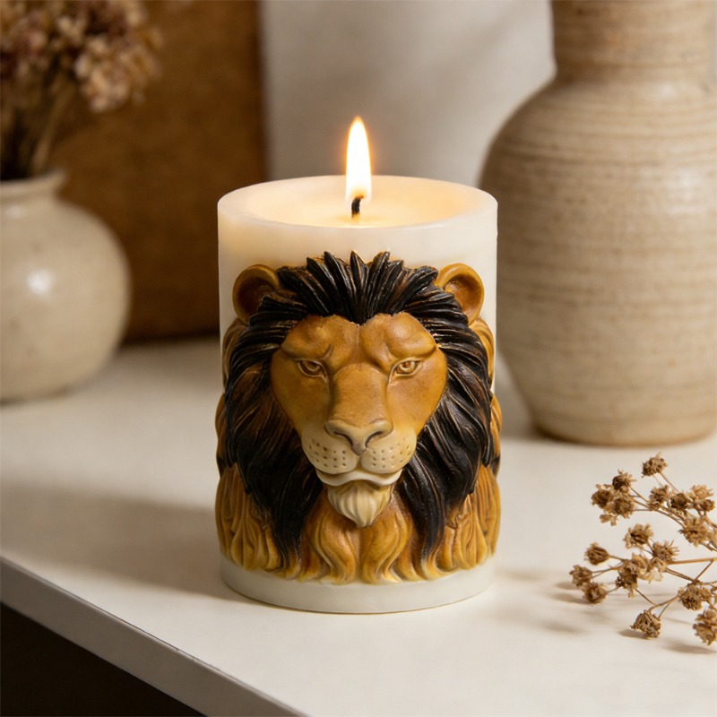 Animals Lion Candle Molds Sili - огляд і ціна Candle Supplies Luxury