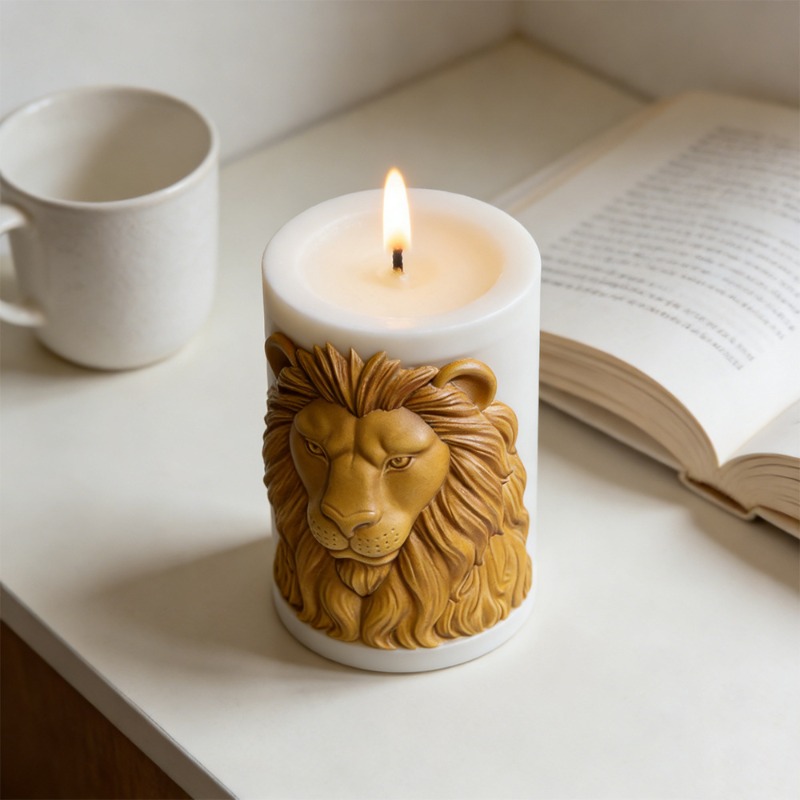 Animals Lion Candle Molds Sili - огляд і ціна Candle Supplies Luxury