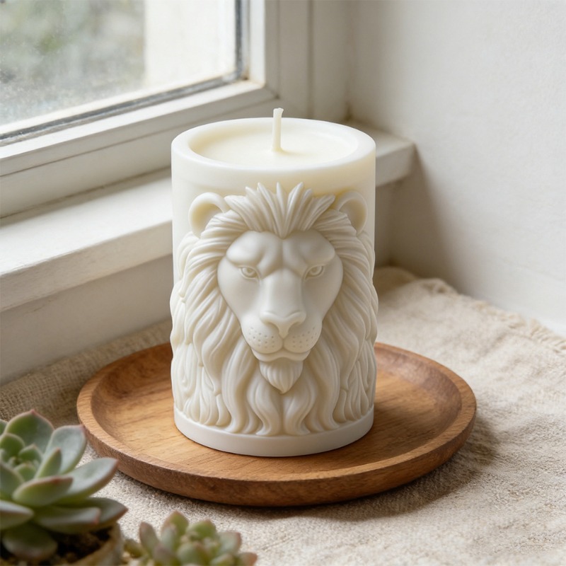 Animals Lion Candle Molds Sili - огляд і ціна Candle Supplies Luxury