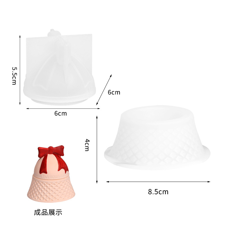 Christmas Bell Shaped Silicone - огляд і ціна Candle Supplies Jars