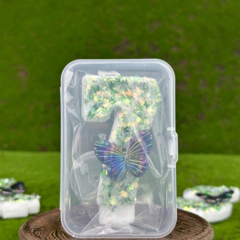 1Pc Green Sequins Number 0-9 B - огляд і ціна Candle For Supplies