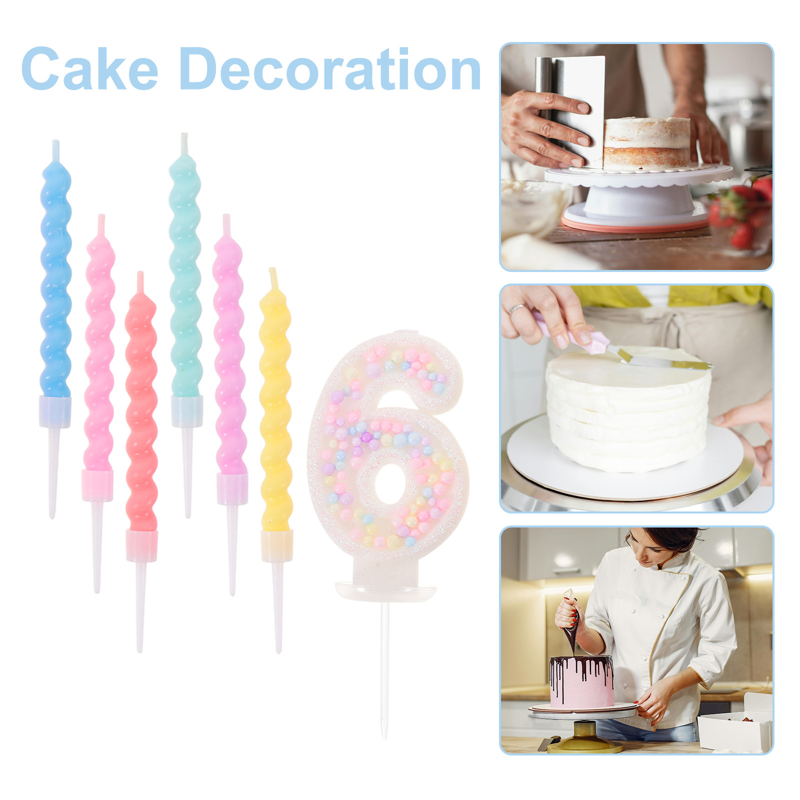13Pcs Colorful Spiral Birthday - огляд і ціна Candle For Supplies