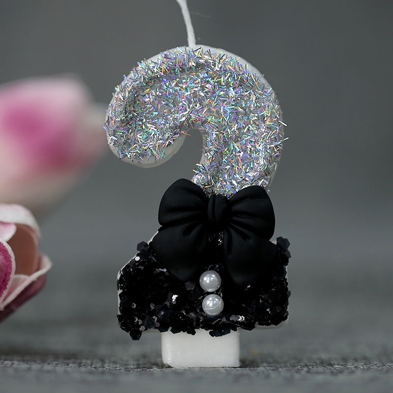 Midnight Bow & Pearl 0-9 Numbe - огляд і ціна Candle For Supplies