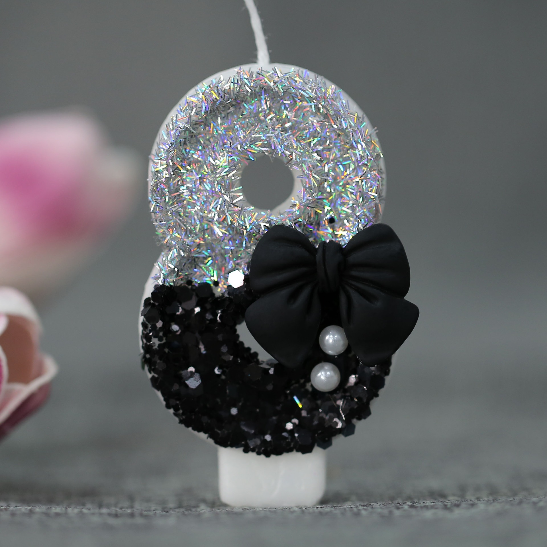 Midnight Bow & Pearl 0-9 Numbe - огляд і ціна Candle For Supplies