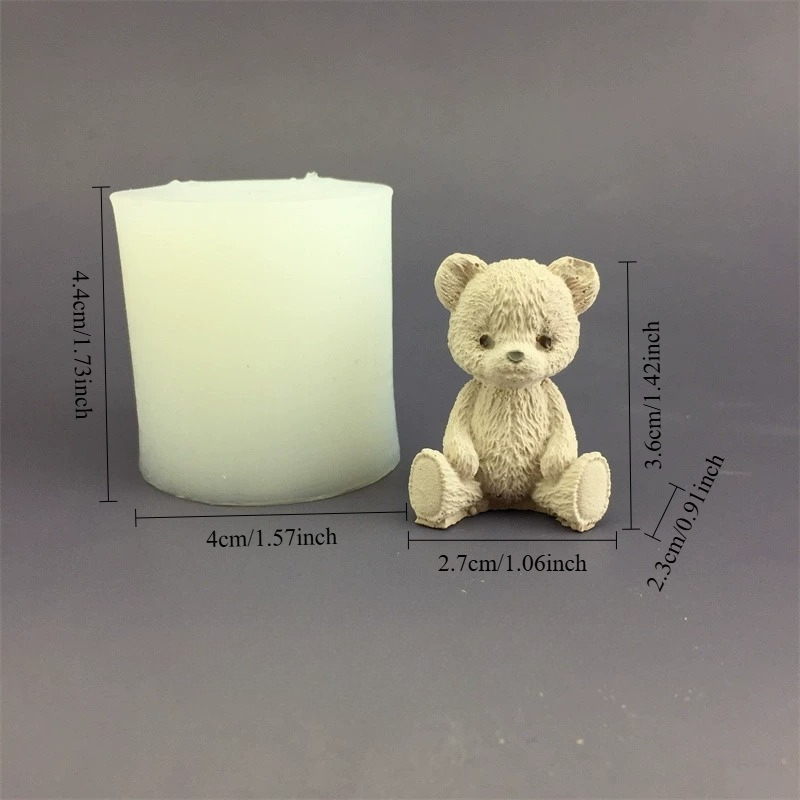 Cute Bear Honey Jar Silicone C - огляд і ціна Candle Supplies Jars
