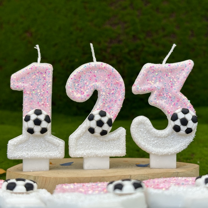 Pink White Sequins Sports Foot - огляд і ціна Candle For Supplies