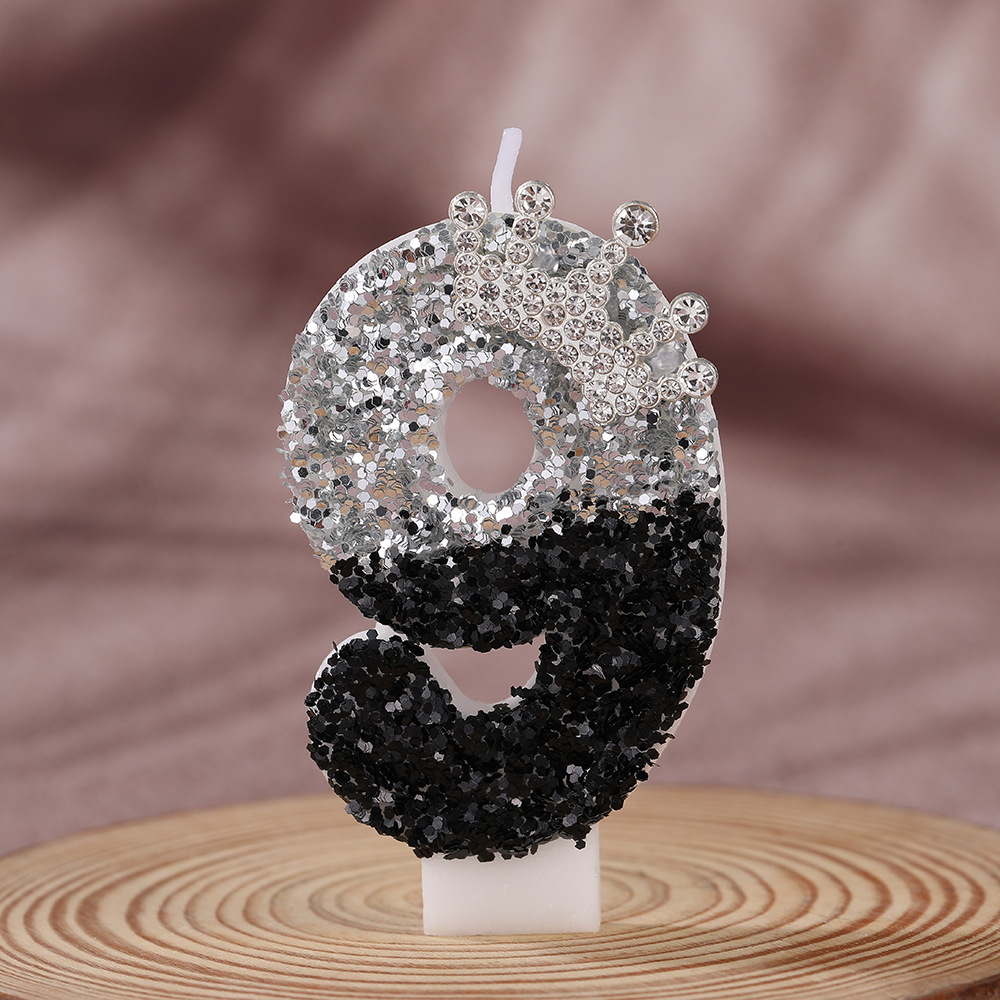 Black Silver Gradient Crown Ha - огляд і ціна Candle For Supplies