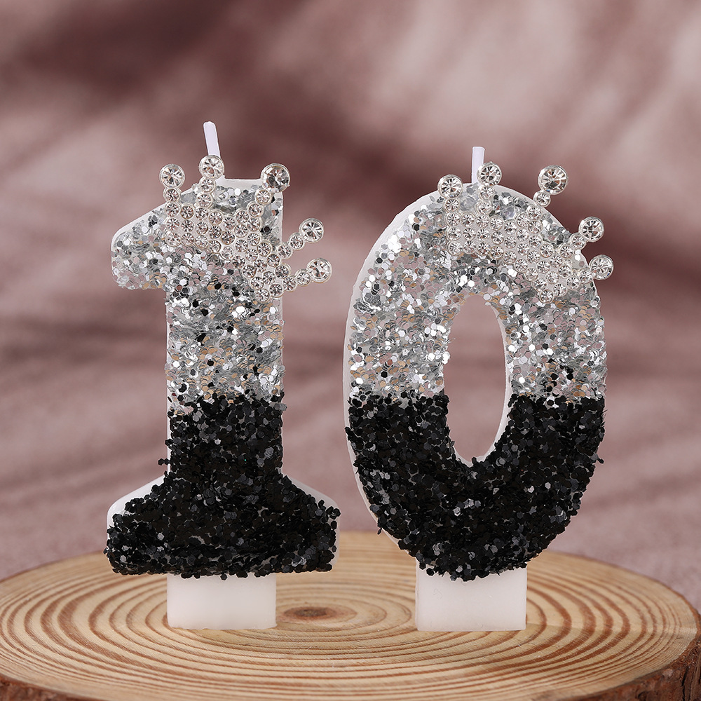 Black Silver Gradient Crown Ha - огляд і ціна Candle For Supplies