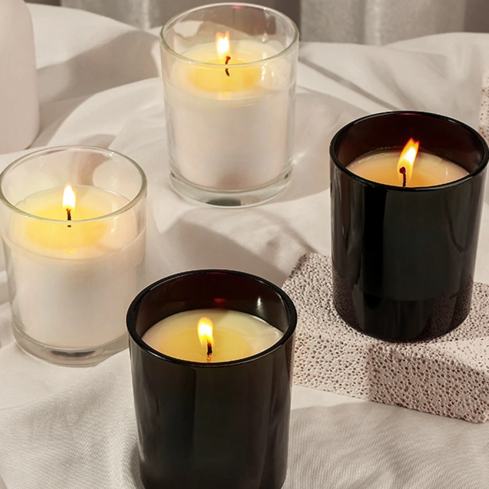 Luxury Glass Candle Jar Black  - огляд і ціна Candle Supplies Luxury